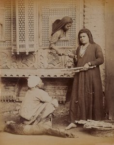 エジプト人家族、1893 作： English Photographer